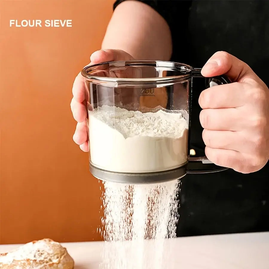 Semi-Automatic Hand Press Flour Sifter