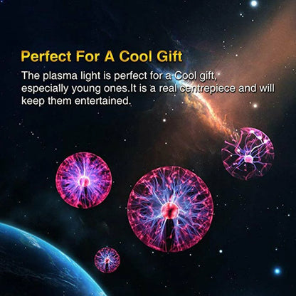 Magic Plasma Ball Electric Touch USB 14Cm Lamp Globe Night Light Glass Lighting